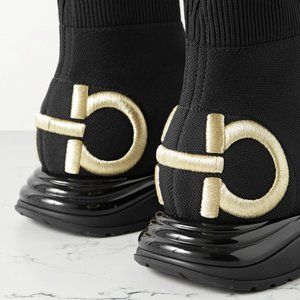 SALVATORE FERRAGAMO | Women's Gancini Sock Trainer